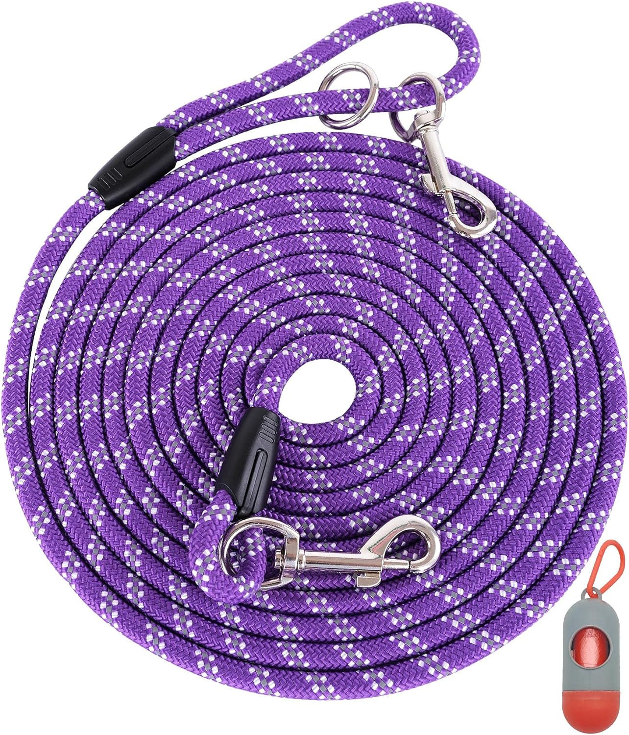 Dog Leash Long for Dog Training 10FT/16FT/30FT/50FT/100FT, Reflective Threads Check Cord Dog Leash, Heavy Duty Dog Lead for Large Medium Small Dogs outside Walking, Playing, Camping, or Yard