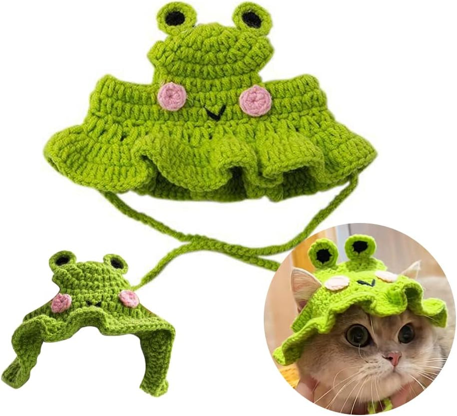 Cat Hat, Pet Cute Halloween Christmas Party Costume Accessories Headwear Comfortable for Puppy Cat Kitten Pet Puppies 11-14" (Cute Style) (Style 2)