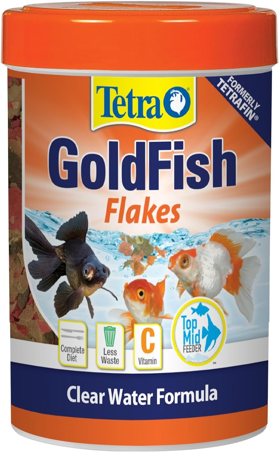 Tetra Goldfish Flakes, Nutritionally Balanced Diet for Aquarium Fish, Vitamin C Enriched Flakes, 0.42 Oz