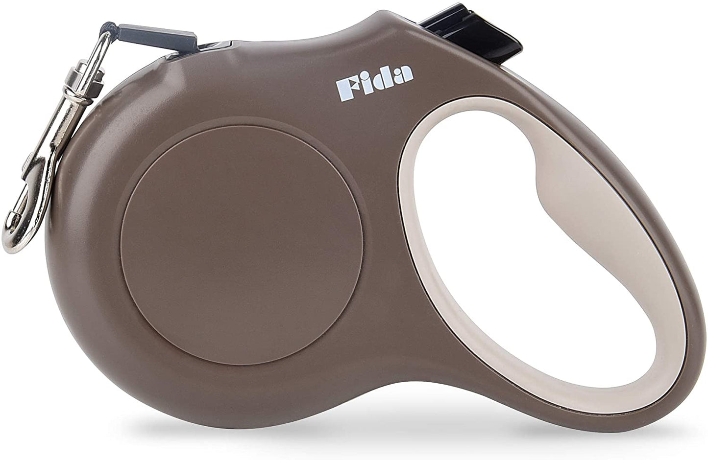 Fida Retractable Dog Leash, 16 Ft Dog Walking Leash for Small Dogs up to 26Lbs, 360° Tangle Free, Coffee/Brown