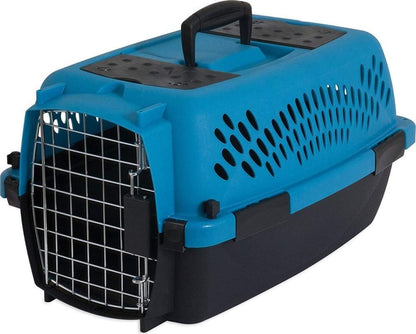 Petmate Pet Porter Fashion Dog Kennel 19", Scuba Blue, for Pets up to 10Lbs, Made in USA