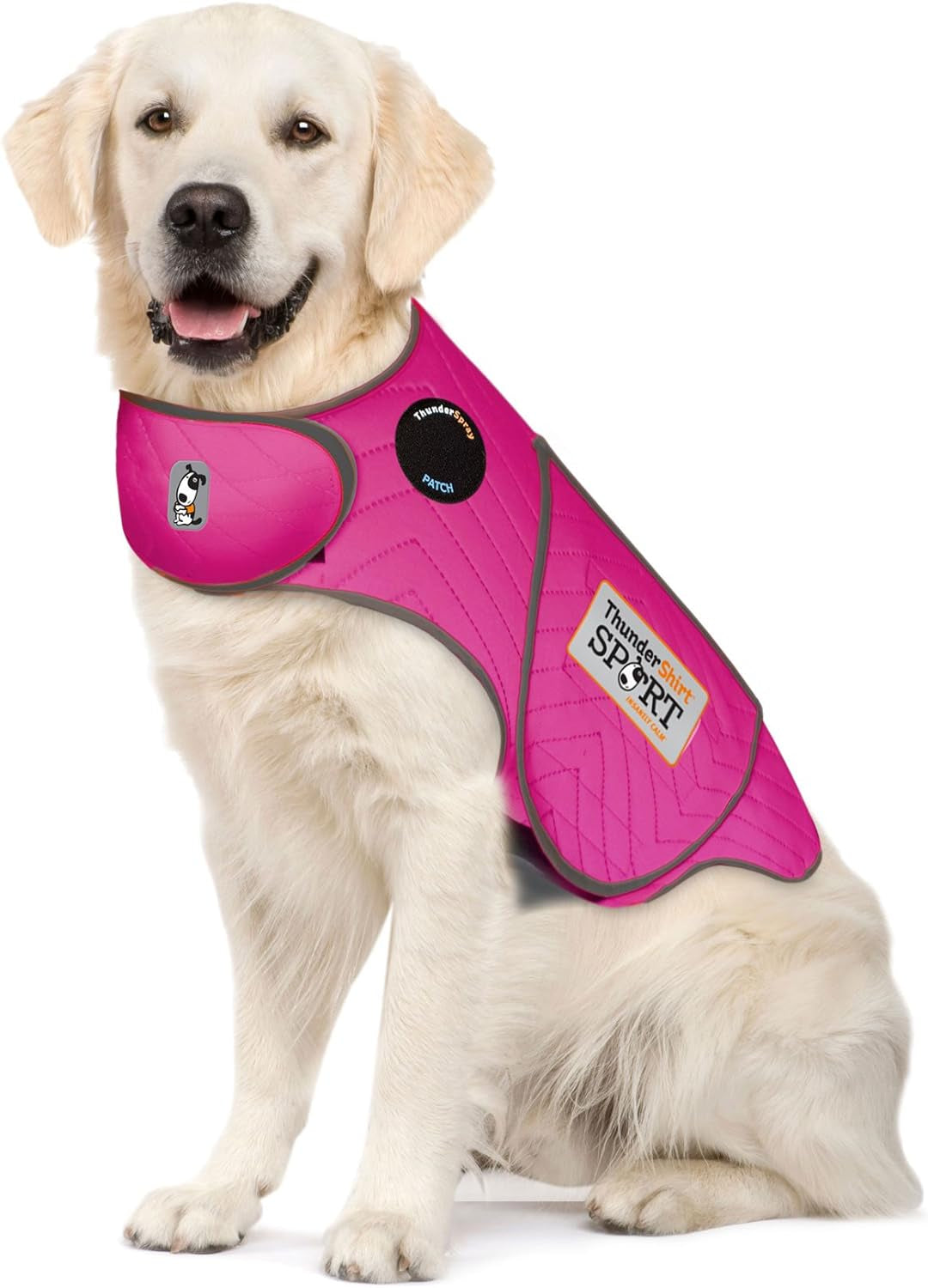 Thundershirt Dogs Clothing Thundershirt Dog Anxiety Jacket, Fuchsia, X-Large US