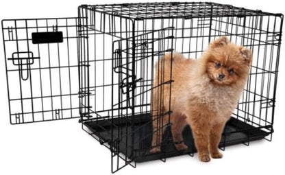 Precision Pet Products Two Door Provalue Wire Dog Crate, 42 Inch, for Pets 70-90 Lbs, with 5-Point Locking System