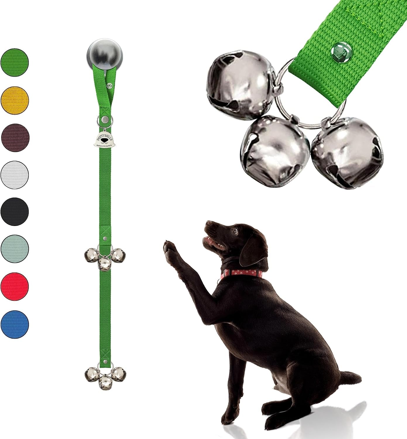 Caldwell'S Pet Supply Co. Dog Potty Bells, Dog Bells to Go Outside, Hanging Dog Door Bell for Potty Training, Quality Bell for Dogs to Ring to Go Potty, Potty Bells for Dogs, New Puppy Training Tool