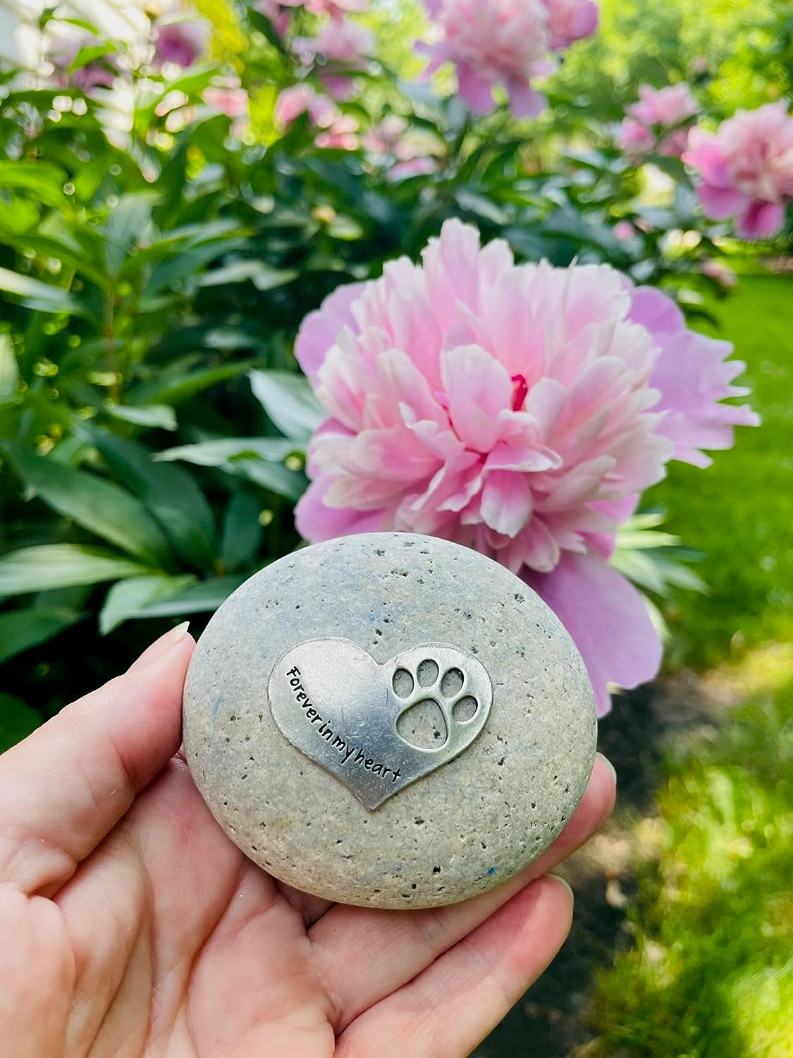 Comforting Dog Memorial Gift - Sympathy or Condolence Gift for Loss of Pet - in Loving Memory Stone by Whitney Howard Designs