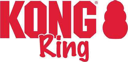 KONG Ring - Natural Rubber Ring Toy for Healthy Chewing Habits - Chew Toy Supports Dog Dental Health - Dog Toy Supports Instincts during Playtime - for Medium/Large Dogs