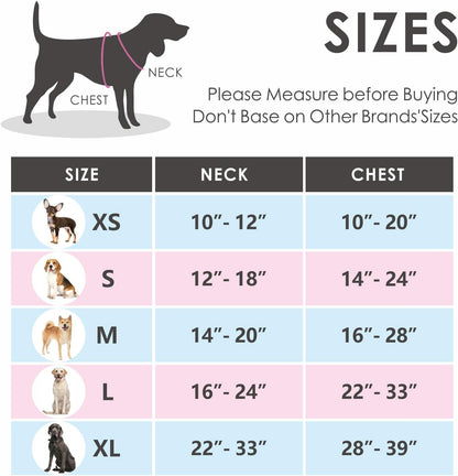 PHOEPET No Pull Dog Harnesses for Small Dogs Reflective Adjustable Front Clip Vest with Handle 2 Metal Rings 3 Buckles [Easy to Put on & Take Off](S, Pink)