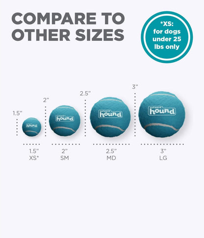 Outward Hound Tennis Ballz Fetch Dog Toy, 4-Pack