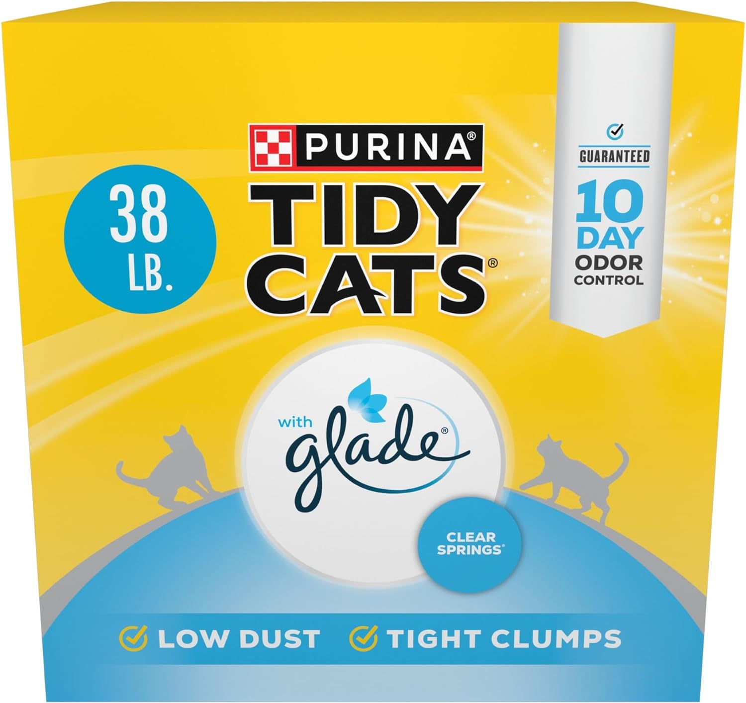 Purina Tidy Cats Clumping Multi Cat Litter, Glade Clear Springs - 16 Lb. Bag