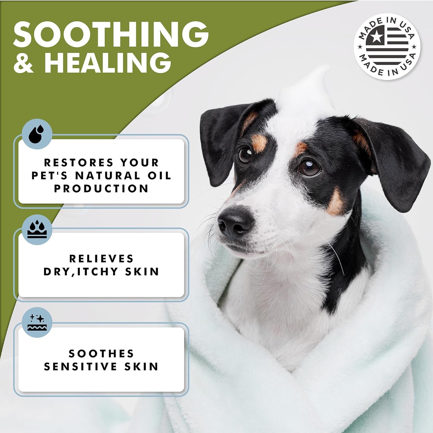 Oatmeal Dog Shampoo & Conditioner 17Oz [USA] 5 in 1 Plant-Based Organic Sulfate-Free Soap-Free-Tearless Moisturizer for Dandruff Allergies & Itchy Dry Sensitive Skin-Puppy Grooming [Pro Pet Works]