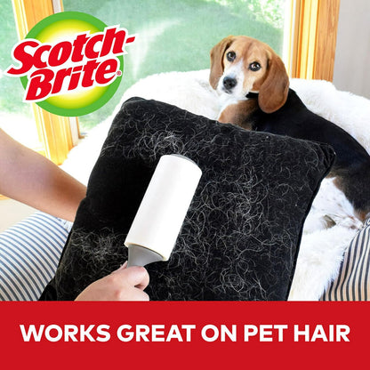 Scotch-Brite Lint Roller Value Pack, Works Great On Pet Hair, 5 Rollers, 95 Sheets Per Roller, 475 Sheets Total