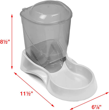 Van Ness Pets Small Gravity Auto Feeder for Cats/Dogs, 3 Pound Capacity, GRAY (Pack of 1)