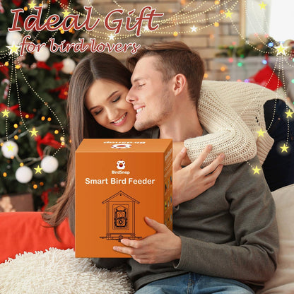 birdsnap® APS - Metal Bird Feeder with Camera Solar Panel 32GB Card, AI Identify 10000+ Birds Camera Feeder, 2K HD Live View Auto Record Bird Video, Ideal Xmas Gift for Bird Lovers