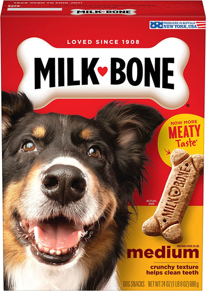 Milk-Bone Original Dog Treats Biscuits for Medium Dogs, 10 Pound