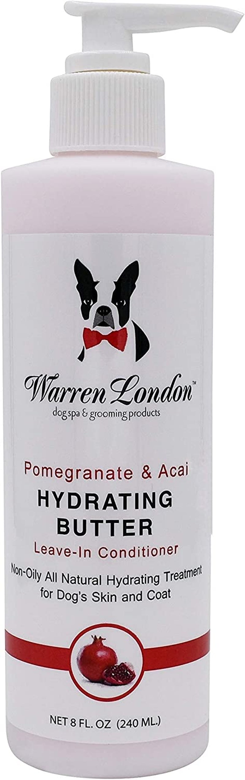 Warren London - Hydrating Butter for Dogs Skin & Coat,8 Oz,Pomegranate & Acai