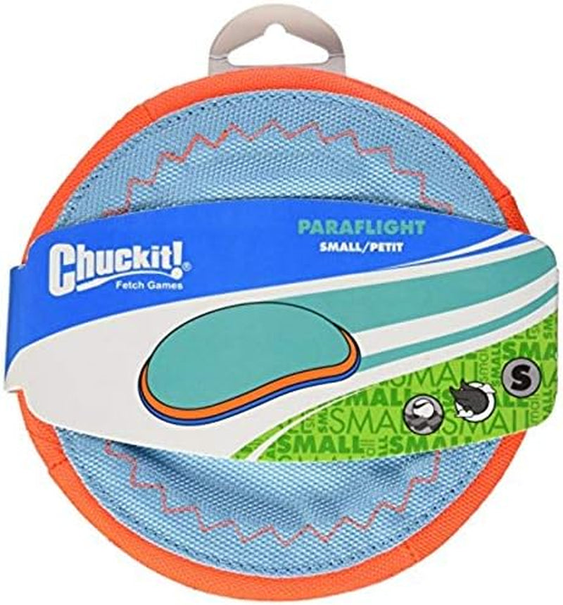 Chuckit! Paraflight Flying Disc Dog Toy, Large (9.75"), Orange and Blue