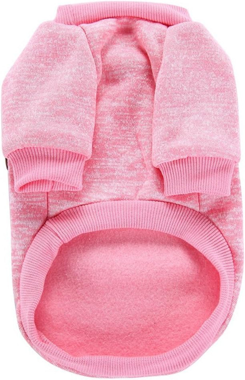 Jecikelon Pet Dog Clothes Dog Sweater Soft Thickening Warm Pup Dogs Shirt Winter Puppy Sweater for Dogs (Z01-Pink, Medium)