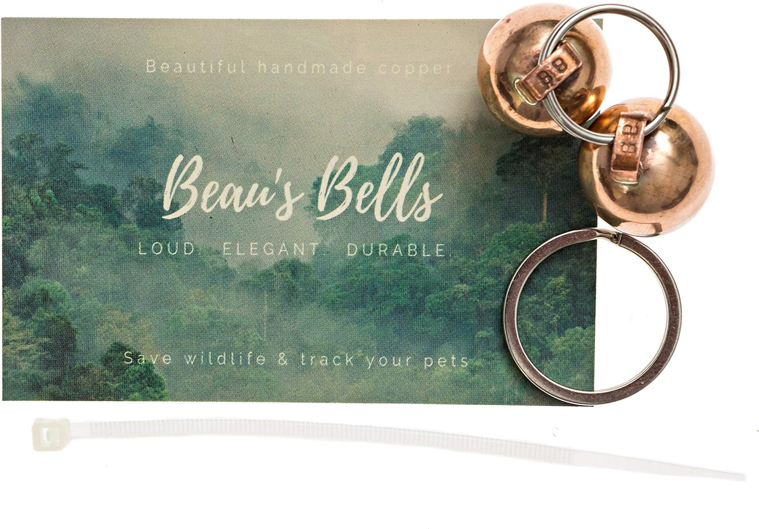 Beau'S Bells 2 Extra Loud Cat & Dog Bells | Pet Tracker | save Birds & Wildlife | Luxury Handmade Copper