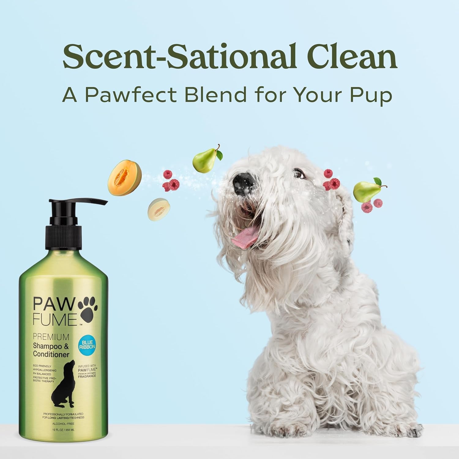 Pawfume Dog Shampoo and Conditioner – Hypoallergenic Dog Shampoo for Smelly Dogs – Best Dog Shampoos & Conditioners – Probiotic Pet Shampoo for Dogs – Best Dog Shampoo for Puppies (Show Dog, 2-Pack)