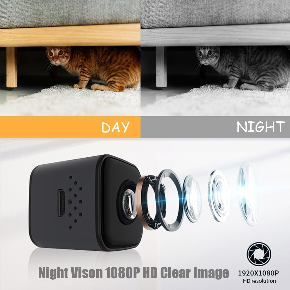 Cat Camera Collar, No Wifi Needed No App,Cat Collar Camera with Video Record, Body Camera for Cat/Dog Recording,Camera for Cat Collar,Pet Collar Camera Outdoor, Dog/Cat Birthday Gift