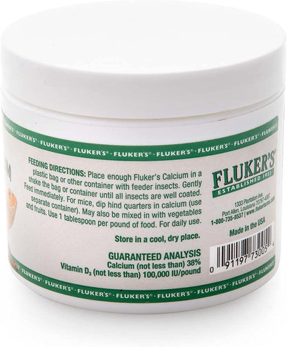 Fluker's Calcium Reptile Supplement with added Vitamin D3, 4 oz.