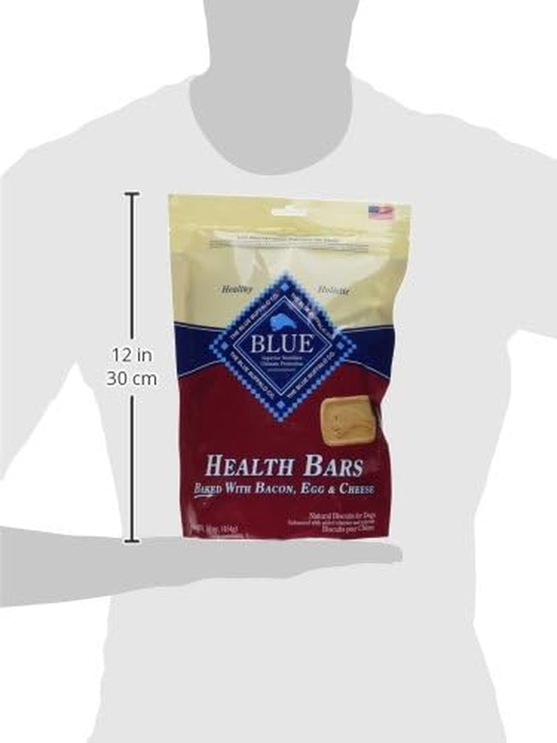 Blue Buffalo Health Bars Crunchy Dog Biscuits, Oven-Baked With Natural Ingredients, Bacon, Egg & Cheese , 16-oz. Bag