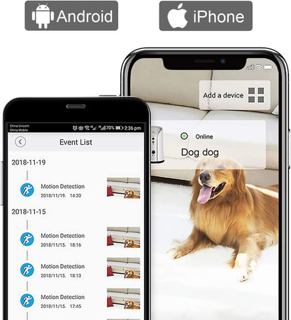 SKYMEE Petalk AI II Dog Camera Automatic Treat Dispenser, 5G Wifi Full HD Pet Camera with 180° Pan Full-Room View