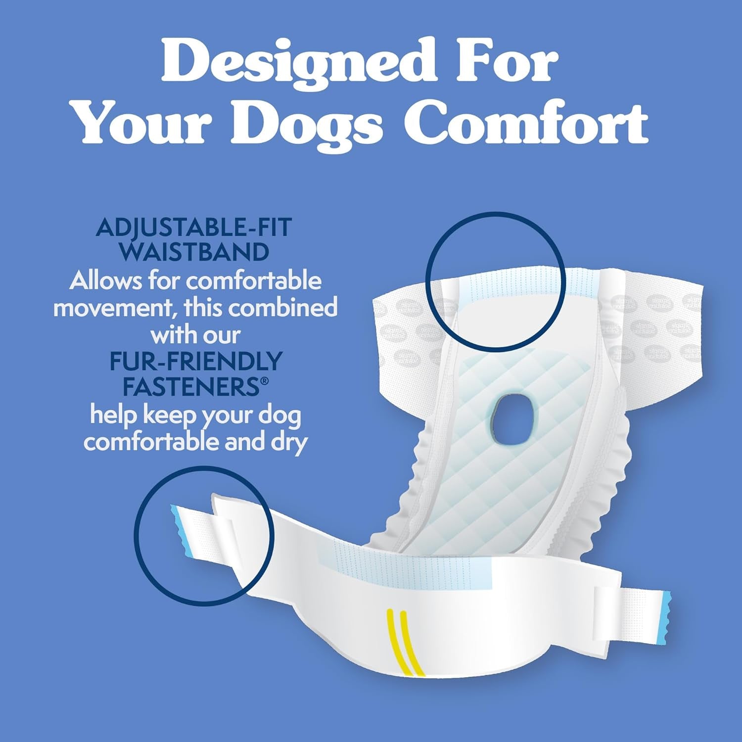 Simple Solution Disposable Dog Diapers for Female Dogs | Super Absorbent Leak-Proof Fit | Females in Heat, Excitable Urination, Incontinence, or Puppy Training | Small | 12 Count