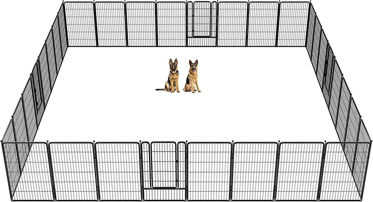 FXW Rollick Dog Playpen for Yard, RV Camping│Patented, 45 Inch 32 Panels