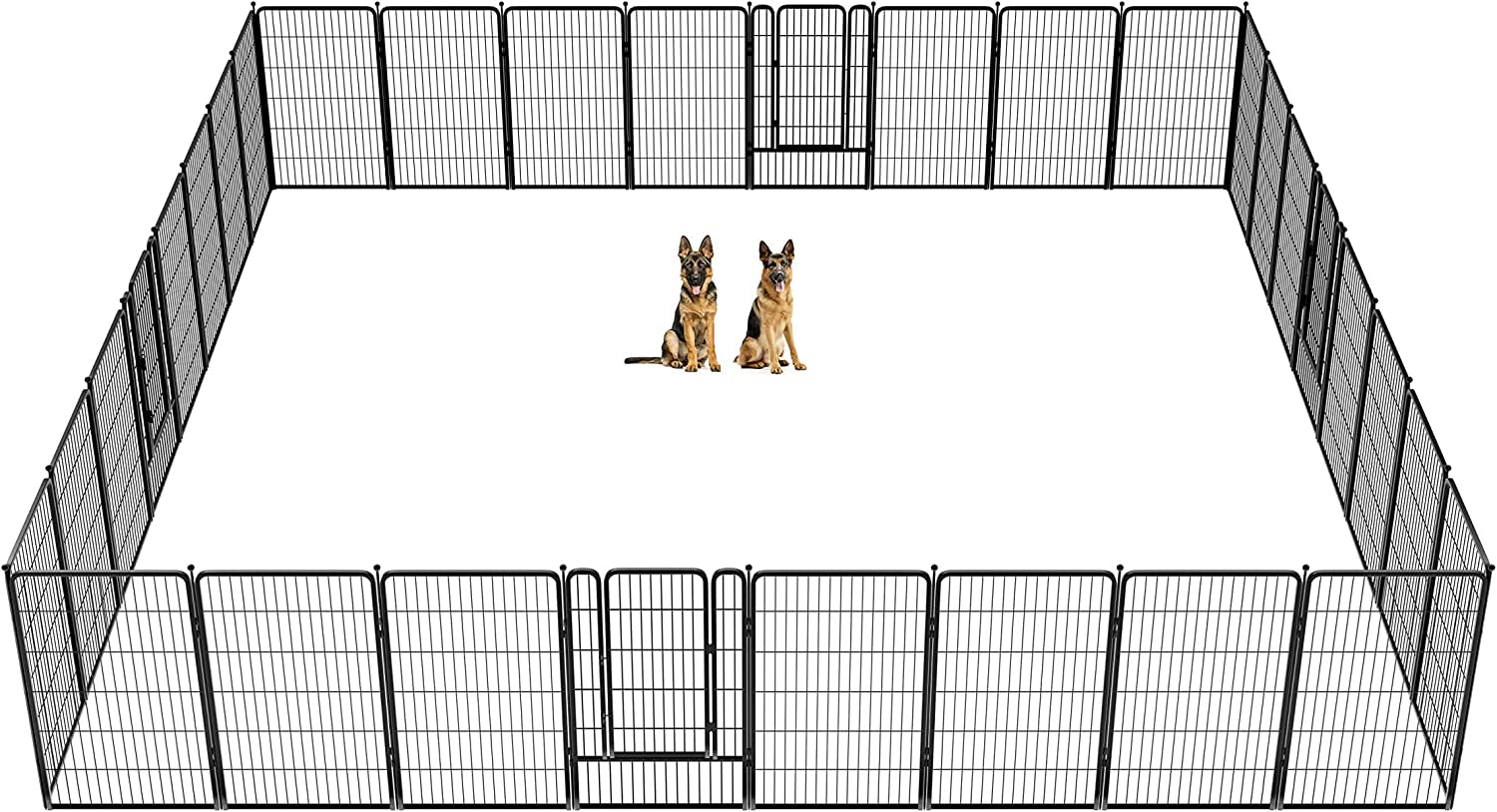 FXW Rollick Dog Playpen for Yard, RV Camping│Patented, 45 Inch 32 Panels