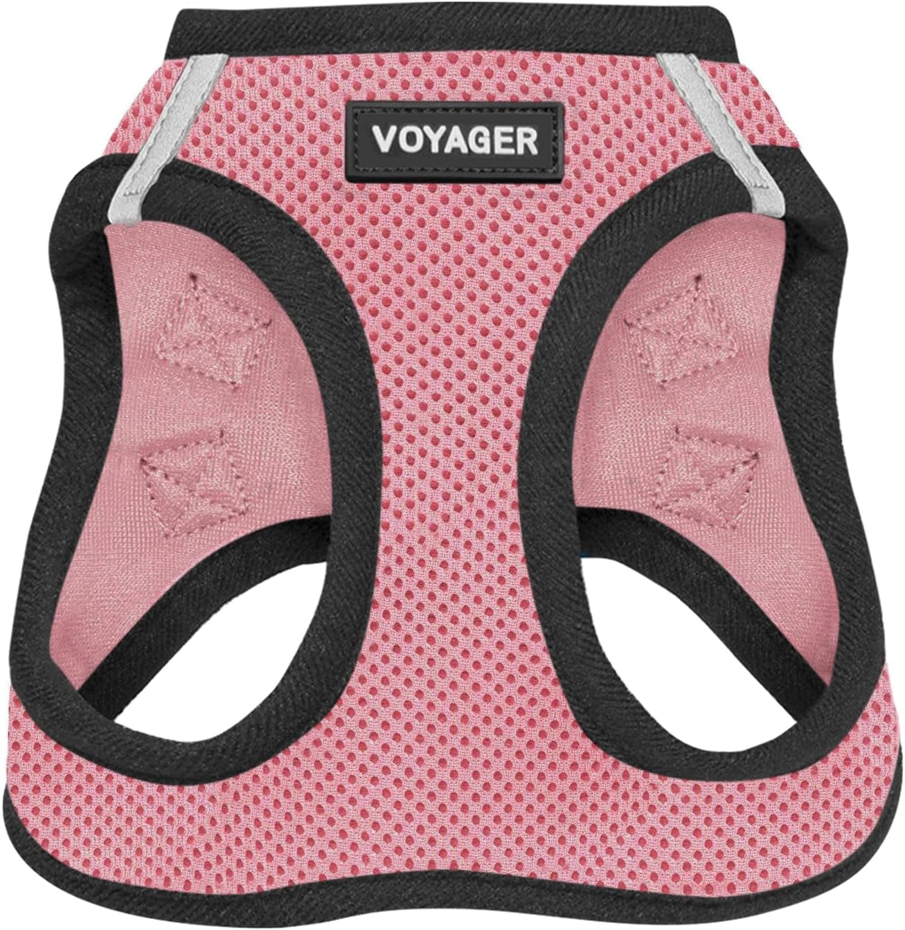 Voyager Step-In Air Dog Harness - All Weather Mesh Step in Vest Harness for Small and Medium Dogs by Best Pet Supplies - Pink Base, L