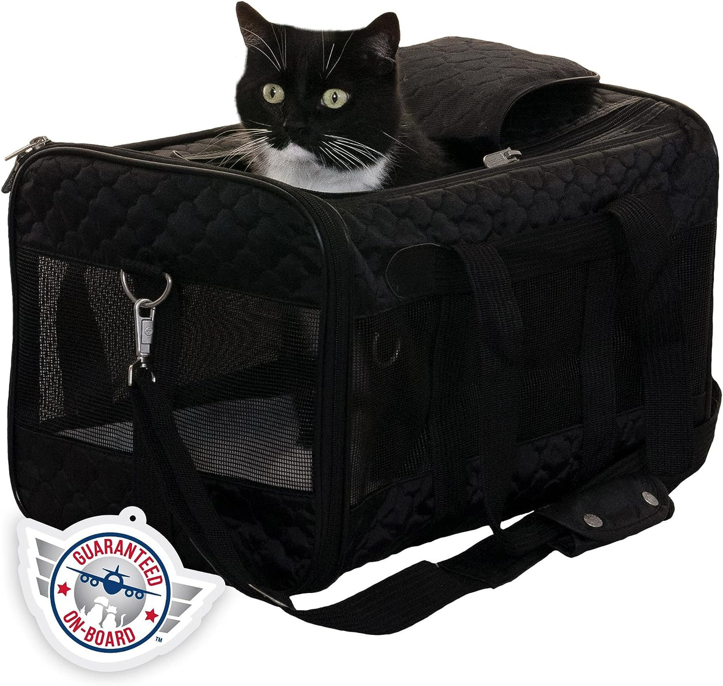 Sherpa Original Deluxe Travel Pet Carrier, Airline Approved & Guaranteed on Board - Charcoal Gray, Medium