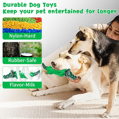 Dog Chew Toys for Aggressive Chewers: Tough Dog Toys for Large Dogs - Indestructible Dog Toys - Heavy Duty Dog Toys -Dog Toys for Small/Medium/Large Dogs Breed