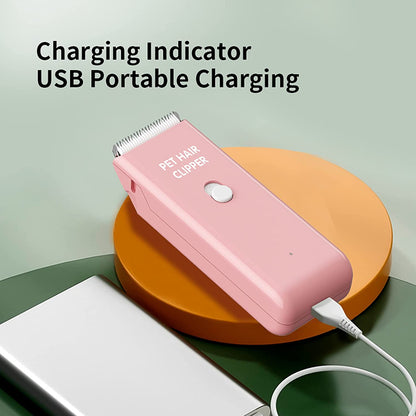 Replaceable Charging Cable&Standard Size Ceramic Blade Set,Pet Dog Hair Clipper Cat Trimmer Used Blade