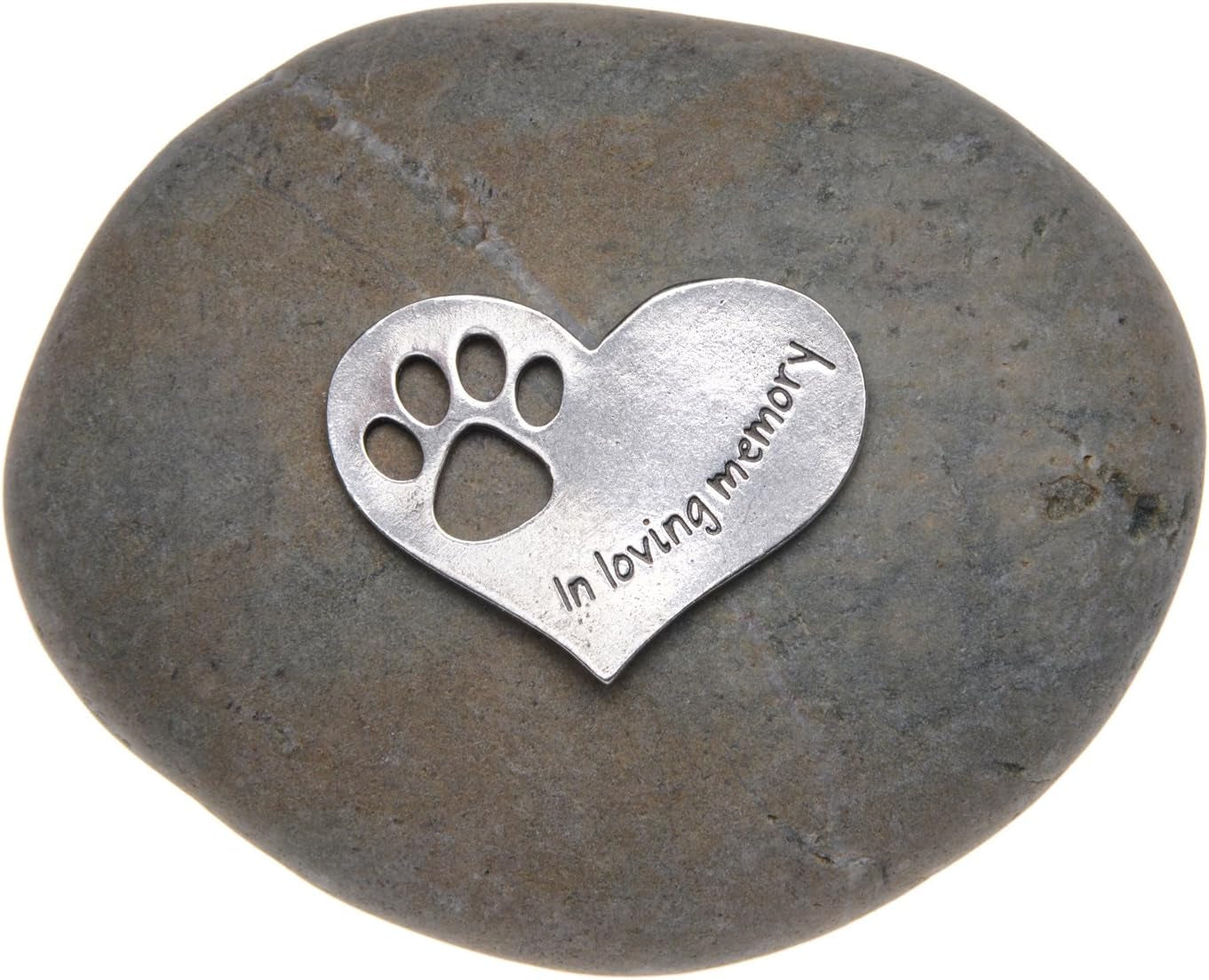 Comforting Dog Memorial Gift - Sympathy or Condolence Gift for Loss of Pet - in Loving Memory Stone by Whitney Howard Designs