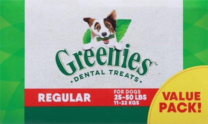 GREENIES Original Regular Natural Dental Care Dog Treats, 54 Oz. Pack (54 Treats)