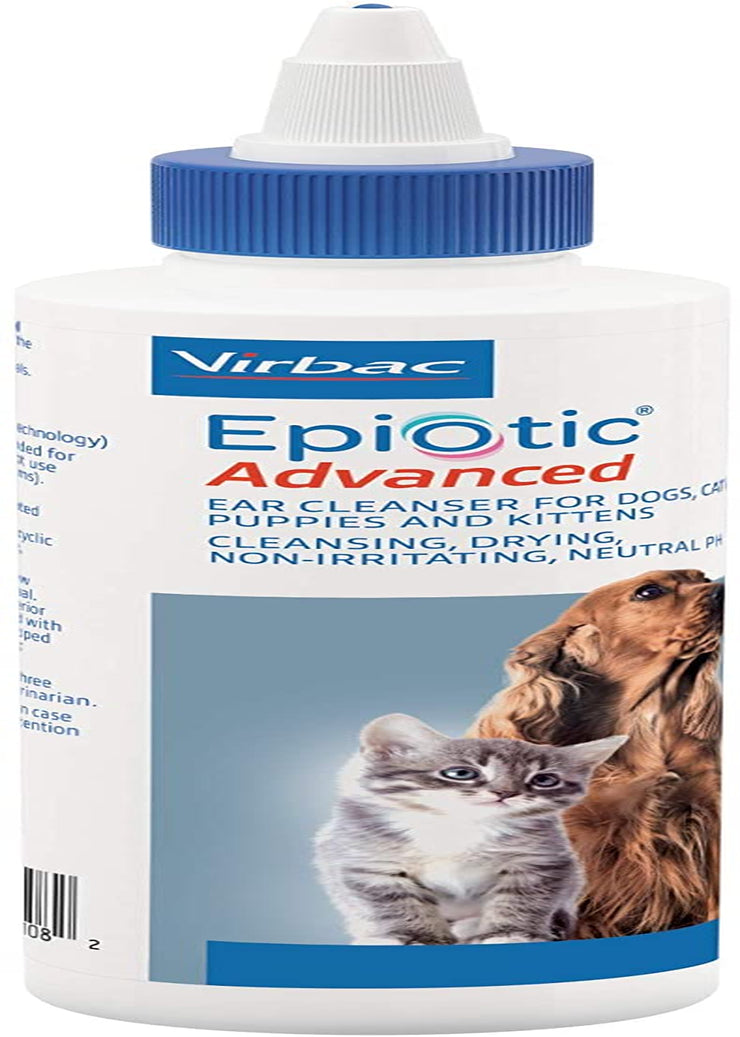 Virbac Epi-Otic Advanced Ear Cleanser for Dogs & Cats, 8 Oz