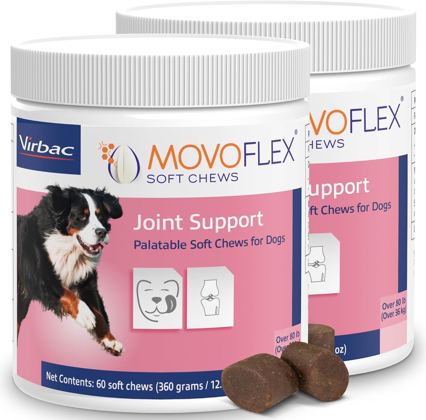 Joint Support Supplement for Dogs - Hip and Joint Support - Dog Joint Supplement - Hip and Joint Supplement Dogs - 120 Soft Chews for Large Dogs (By Virbac)