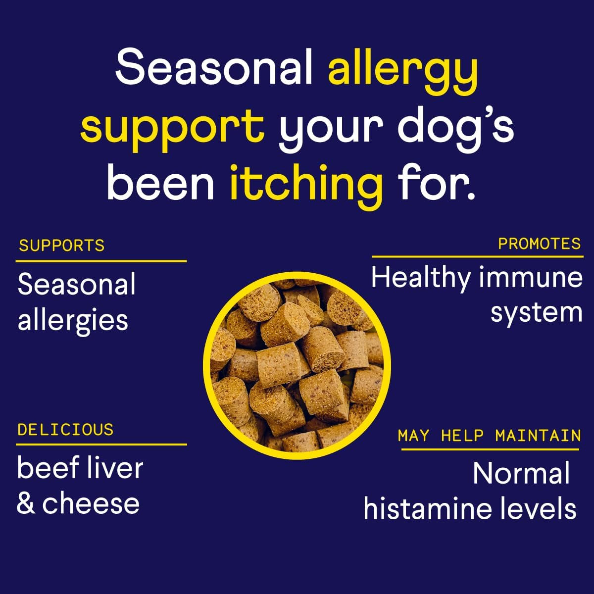 Finn Allergy & Itch for Dogs | Allergy, Itchy Skin & Immune Support W/Bee Propolis + Probiotics | 90 Soft Chews