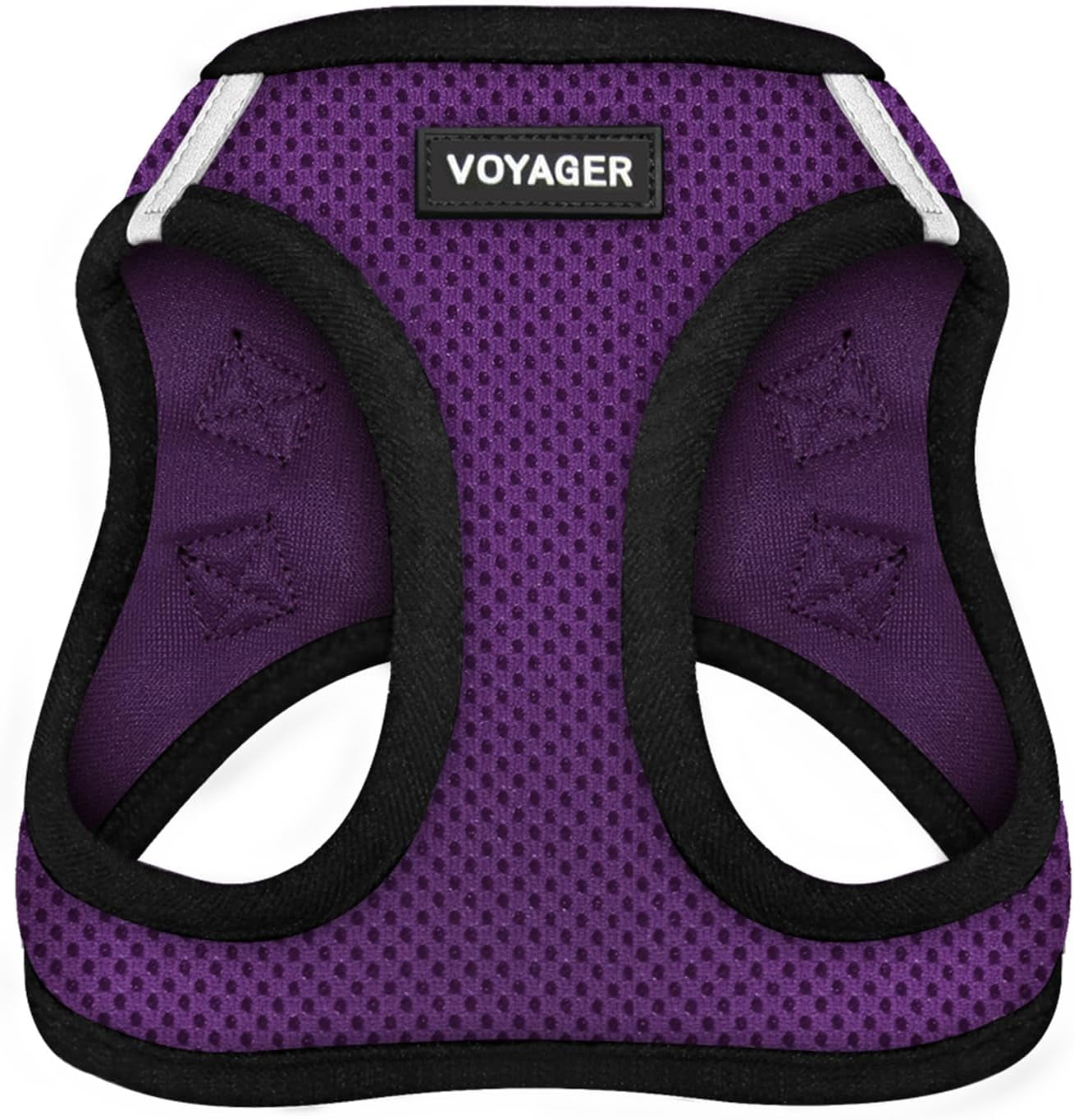 Voyager Step-In Air Dog Harness - All Weather Mesh Step in Vest Harness for Small and Medium Dogs by Best Pet Supplies - Purple Base, S