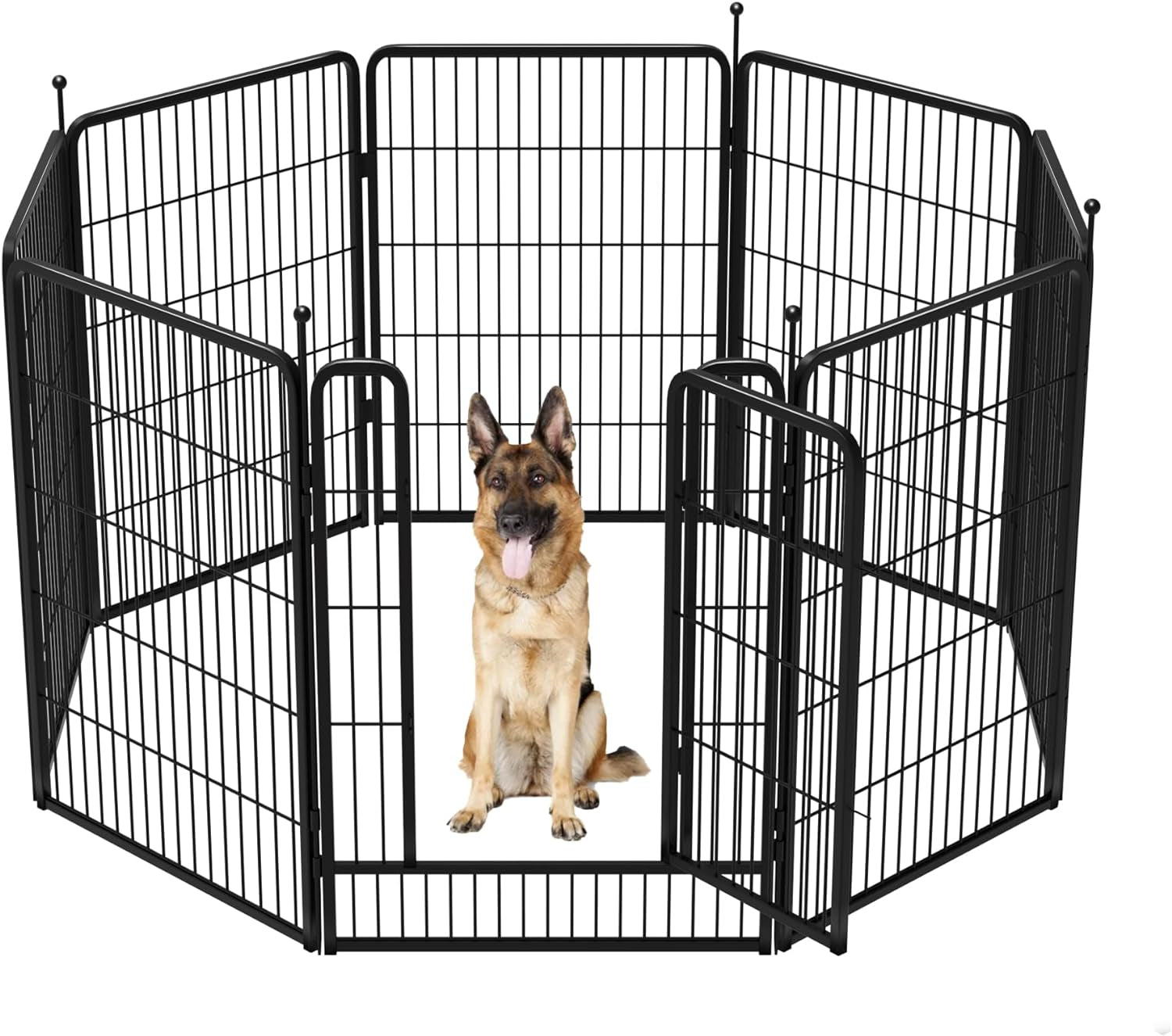 FXW Instant Dog Playpen Designed for RV Trips, 40" Height for Large Dogs│Patented