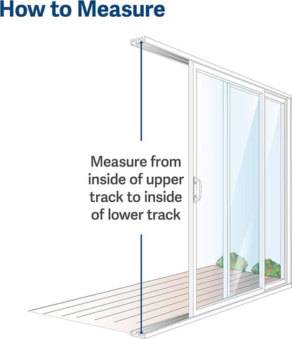 Petsafe 1-Piece Sliding Glass Pet Door for Dogs & Cats - Adjustable Height 75 7/8" to 80 11/16"- Large, White, No-Cut Install, Aluminum Patio Panel Insert, Great for Renters or Seasonal Installation