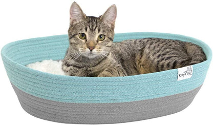 Kitty City Cat Bed, Cotton, 14"W X 19"L X 5"H