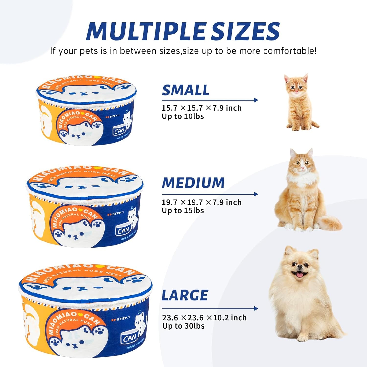 寵幸 Ramen Noodle Dog & Cat Bed,Keep Warm and Super Soft Creative Pet Nest for Indoor Cats,Removable Washable Cushion for Small Medium Large Dogs and Cats