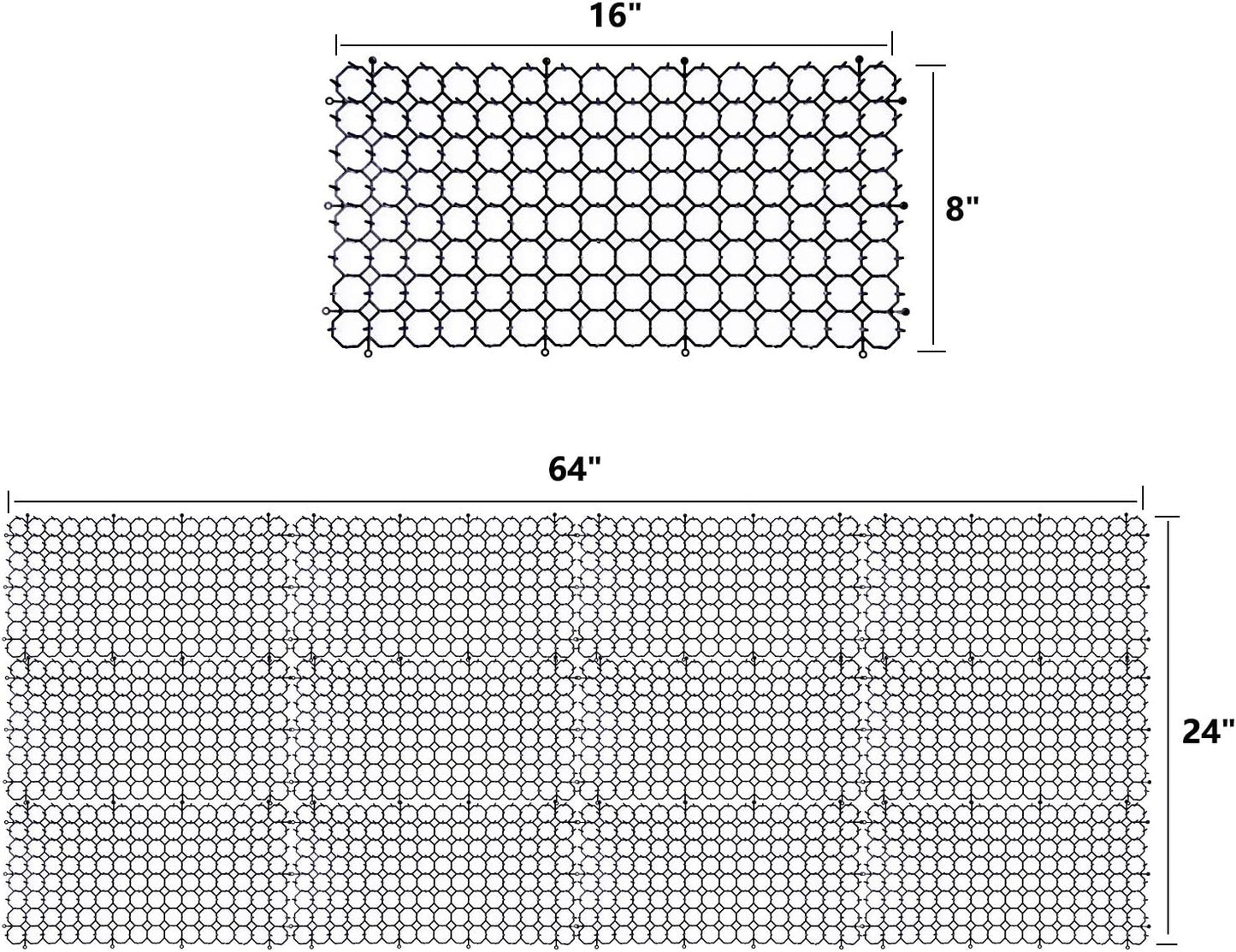 Cat Scat Mat with Spikes - 12 Pack Deterrent Mat for Cats and Dogs - Cat Deterrent Indoor and Outdoor - 16 X 8 Inches - Pet-Friendly Option