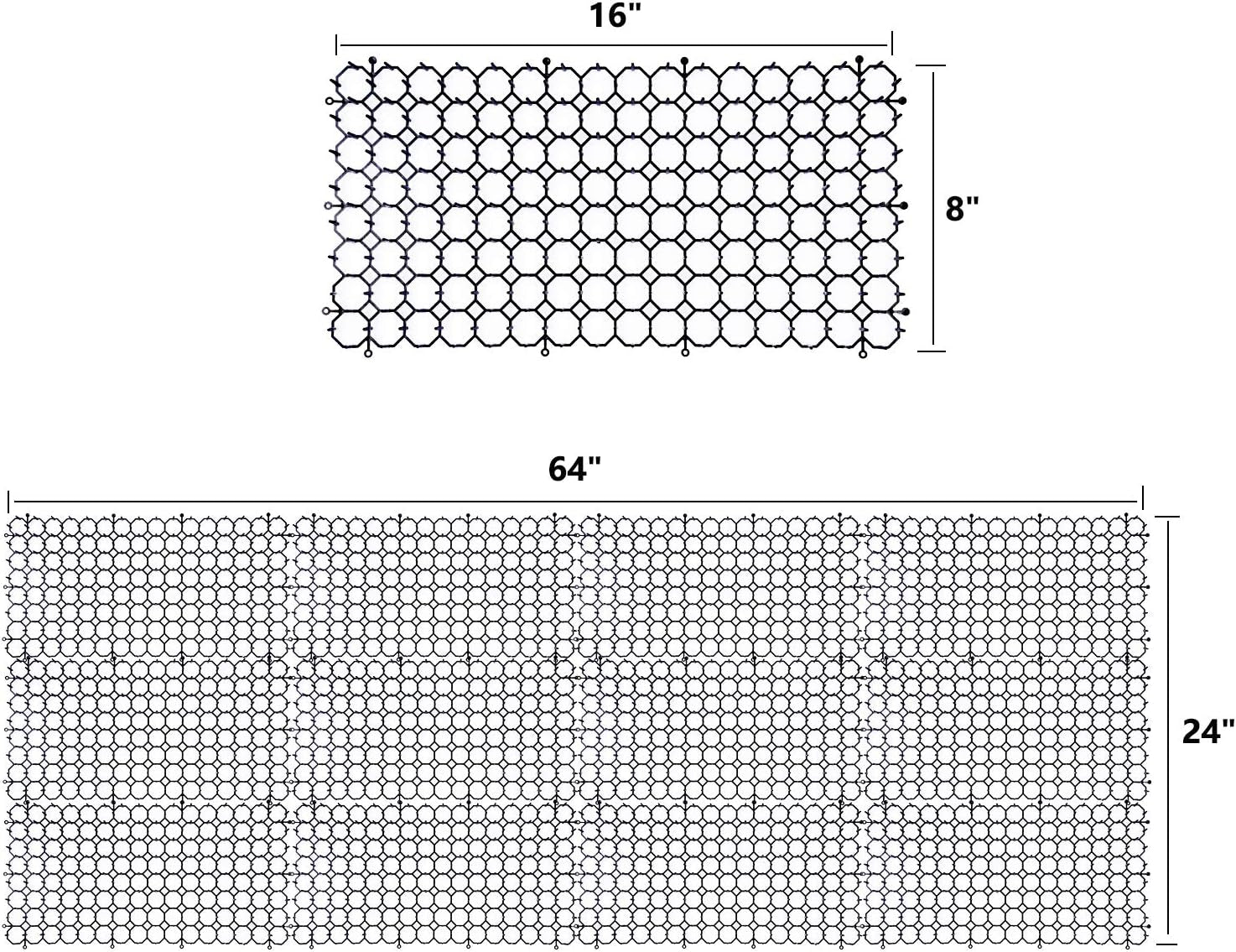 Cat Scat Mat with Spikes - 16 Pack 16 X 8 Inch Cat Deterrent Outdoor & Indoor, Prickle Strips, Keep Cats Out of Yard Permanently.