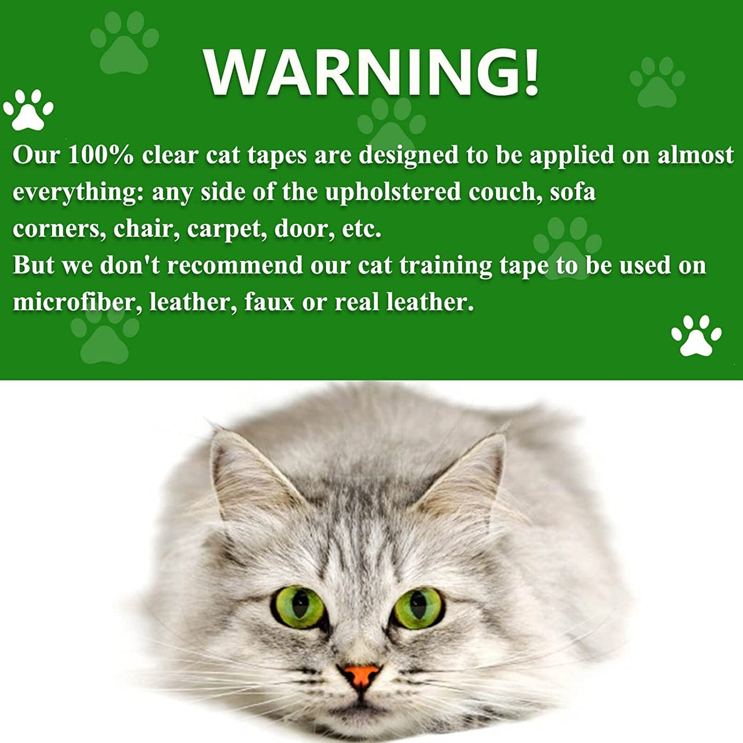 Anti-Scratch Cat Tape for Furniture - Stop Cat from Scratching Couch,Corners of Chair,Door Frame, Counter Top and Carpet,Clear Double Sided Tape for Cat Scratching Cat Training Tape 2.5" X 16 Yard