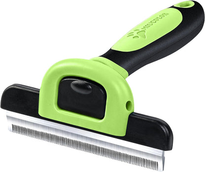 MIU COLOR Pet Grooming Brush, Deshedding Tool for Dogs & Cats, Effectively Reduces Shedding by up to 95% for Short Medium and Long Pet Hair，Apple Green