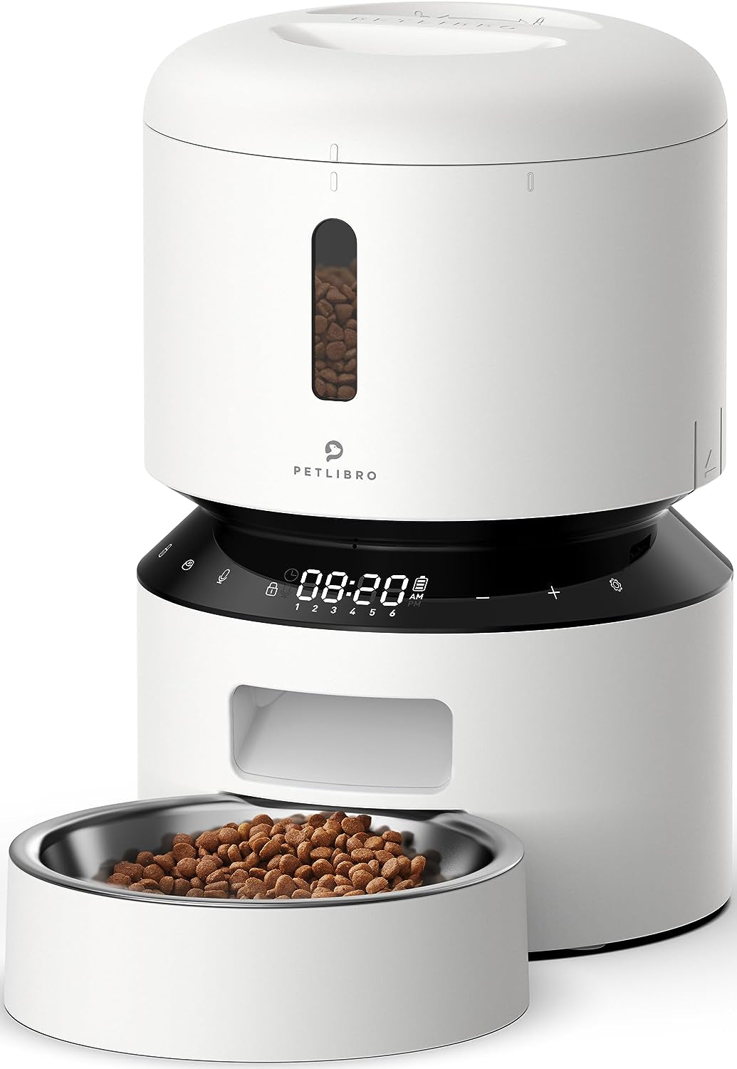 PETLIBRO Automatic Cat Feeder, Automatic Cat Food Dispenser with Freshness Preservation, Timed Cat Feeders for Dry Food, up to 50 Portions 6 Meals per Day, Granary Pet Feeder for Cats/Dogs