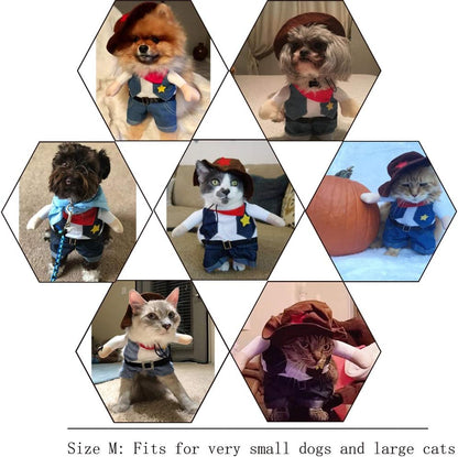 NACOCO Pet Dog Costume Pirates of the Caribbean Style Cat Costumes (XS) Brown